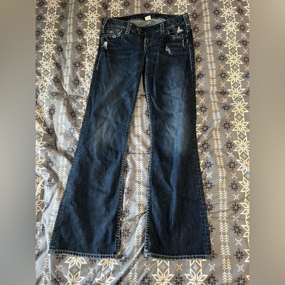 Silver Jeans Dark Indigo Flare Jeans